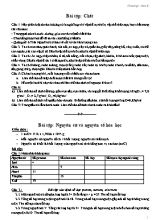 Bài tập Chương I môn Hóa học 8